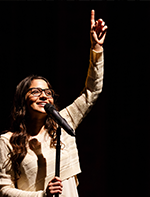 WWU student leads the song service during vespers.